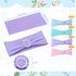 24 Newwiee Pieces Colored Chair Sashes Spandex Dining Stretch Chair Sashes Bands with Buckle for Wedding Event Fiesta