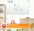 H-Qprobd White Board 24”x18“ Magnetic Dry Erase Boards, Frameless Glass Whiteboard for Wall, Includes 12 Magnets