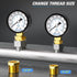 MEANLIN MEASURE 0-100Psi 2" DIAL FACE Well Pump Pressure Gauge, with 1/4" NPT and 3/8" NPT Hex Bushing