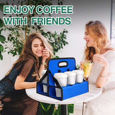 6 Drink Carrier with Handle, Cup Portable Drink Carrier, Drink Carrier, Portable Drink Carrier, Reusable Drink Carrier