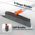 180 AIR U+ Grout Brush with Long Handle Swivel Scrub Brush with Tweezers to Hair Clip V-Shape Grout Line Scrubber Stiff