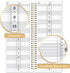Undated Salon Appointment Book - Daily & Hourly Schedule, 15 Minute Intervals, 4.5'' x 11.5'', 200 Pages, Hardcover SPA