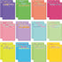 Teling 24 Pcs Inspirational Sticky Notes, 3 x 4 Inch, Rainbow Appreciation Memo Pads for Women