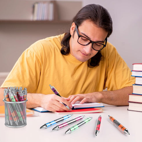 Motipuns 50 Pcs Crayon Teachers Pens Bulk Teacher Appreciation Gifts Cute Ballpoint Pens Crayon Party Favors Thank You