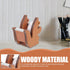 Squirrel Shaped Tape Dispenser, Wooden Desktop Tape Cutter, Cute Animal Tape Roll Stand for Home Office