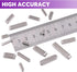 Swpeet 140Pcs 16 Sizes Stainless Steel Round Ended Feather Key Parallel Drive Shaft Keys Set