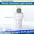 6 Bulb E26/e27 Bulb Hortsun Pieces Motion Sensor Light Socket Smart Screw in Light Outlet Compatible with Motion
