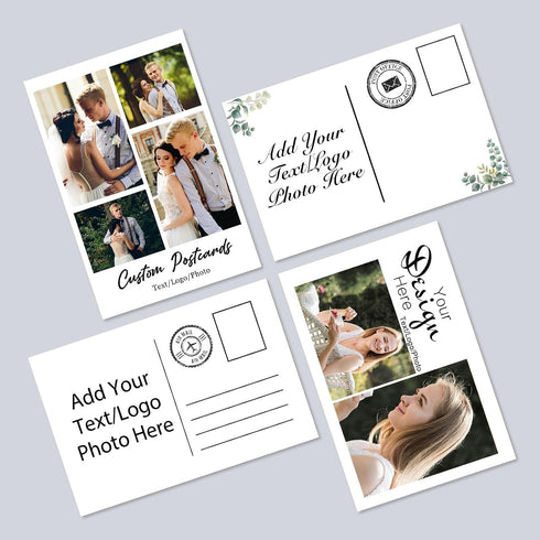 MESHELEY Custom Postcards Personalized Flyers for Business Customizable Invitations Greeting Cards for Birthday Holiday