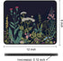 Mouse Pad - Square Nature Style Anti-Slip Rubber Mousepad with Stitched Edges for Gaming and Office