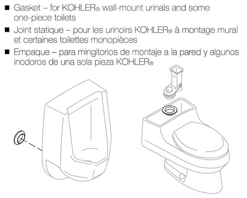 KOHLER GP53410 Urinal Gasket