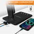 15W Dimmable 5 White crown LED Desk Lamp with Wireless Charger & USB Port, Table Lamp with Lighting Modes, Sensitive