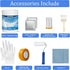 33oz Bathroom,Semi-Gloss,50-55sq.ft BEKOMN Tub Paint,Tub and Tile Refinishing Kit with Tools,Bathtub Paint White