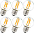 LiteHistory Dimmable E26 Edison Bulb G16.5 Light Bulb 6W Equal 60 watt