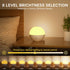 BYSYGLOBE Dimmable 16 5 Night Light, Touch Lamp for Bedroom, RGB Colors, Brightness, Portable Rechargeable Bedside