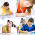 Zonon 24 Pieces Back to School Half Golf Pencils with Eraser Easy to Hold Graphite HB Pencils for Wedding Office (Pink)