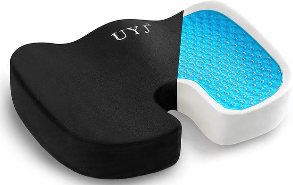 UYJ Seat Cushion for Office Chair,Memory Foam Seat Cushion,Tailbone,Sciatica,Lower Back Pain Relief,Chair Cushion