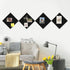 DOLLAR BOSS Felt Cork Board Tiles, 4 Packs 12" x 12" 1/2" Thick Self-Adhesive Acoustic Panels with 40 Pushpins