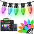 Dynamic C9 Christmas Lights Outdoor, 33Ft 50 LED Smart RGB, APP Remote