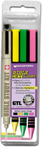 Bible Study-Dry-Liner Marking Kit, 3 Hi-lighter/1 Underliner
