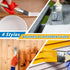 Qrenia 2 4 Set 9 4 Paint Roller Kit with to FT Extension Pole for House Painting - Completed Home Painting with & Paint