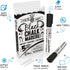 CHALKY CROWN Liquid Chalk Marker Pen - Dry Erase Marker for Chalkboard Signs, Windows, Glass, 6mm Reversible Tip