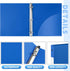 Henoyso 16 Pcs 1/2 Inch Blue 3 Ring Plastic Binder for School Office Home