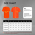 Work Shirts for Men, High Visibility Construction Safety T-Shirts, Short Sleeve Durable UC-Orange XL