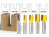 Set 5 1/2-Inch 14522 YONICO Straight Router Bits Bit Shank