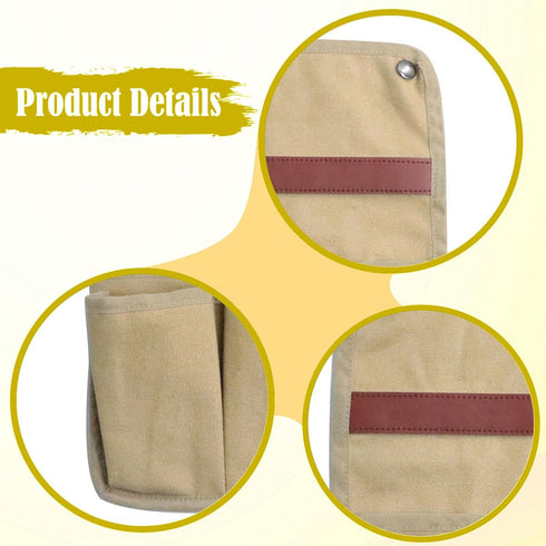 predolo Pouch Beach Pouch Organizer Folding Chair Armrest Storage Canvas Multi Pockets Hanging Pocket Suitable