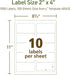 Avery EcoFriendly Recycled Shipping Labels, 2" x 4", White, 1,000 Total for Shipping and Mailing