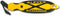 Klever XChange Box Cutter, Safety Utility Knife with Replaceable Head for Cutting Thick Material (Yellow)
