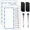 Chore Chart for Kids, Dry Erase Chore Board with 10 Sliders, Magnetic Marker, To Do List Checklist for Fridge, 2 Pack