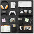 FZK Peg Board, 25pcs PegBoard Wall Organizer, 12in*12in, Includes 4 Black Pegboard and