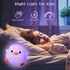 7 Duck Night Light for Kids, Colors Cute Duck Bedside Lamp for Baby Nursery, Rechargeable Silicone Squishy Night Light
