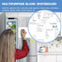 Magnetic Whiteboard for Fridge, Small Dry Erase Board with 4 Markers and 1 Eraser, 23 x 15 Inches