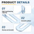 8 2"x1.2"x0.7", 90 uxcell Pcs Adjustable Right Angle Brackets, Slotted L-Shape Corner Bracket Degree Steel l Bracket