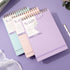 Yoment Top Spiral Notebook, Hardcover Steno Pads, 240 Pages Top Bound Spiral Notebooks, 7"x10" College Ruled Spiral Notepad Left-Handed Notebooks for Work School Office Business,Purple by Yoment