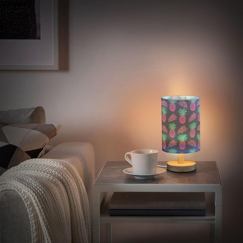 Amooorous Summer Neon Pineapple Leaf USB Table Lamp Baby Night Light for Candlestick Lamps for Small Spaces Electric