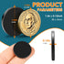 DIYMAG Black Powerful Neodymium Disc Magnets - Strong Rare Earth Magnets with Double-Sided Adhesive, Pack of 10