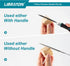 Libraton Needle File Set, 6PCs Interchangeable Small Files for Precision Metal Work and Woodworking