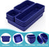StoreHappily 10 Set, 4 PCS Drawer Organizer Size Makeup Drawer Divider Organizer With Non-Slip Pads, Interlocking