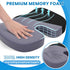 TushGuard Seat Cushion for Office Chair Memory Foam Non-Slip Cushion Back, Relief Chair Pad, Butt Pillow for Office