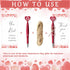 Jetec Valentine's Day Appreciation Gifts, Heart Pens with Thank You Cards, Smile Face Ballpoint Pens for Team Coworker