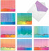 The Best Card Company - 10 Colorful Blank Note Cards with Envelopes, All Occasion Boxed Stationery, 4 x 5.12 Inch.