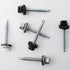250pcs #10 x 1-1/2" White Hex Head Self-Drilling Metal Roofing Screws, EPDM Washer, Colored Head, Sheet Metal Roof