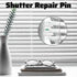 Alrhso 40 Pcs Shutter Repair Pins Spring Loaded Replacement Repair Pins Shutter Fasteners for Blind Slats Windows
