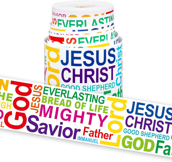 Panelee Christian Jesus Border, 68.9 Feet Bulletin Board Border with Butterflies Flowers Bee Space Inspirational Cute