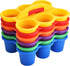ALINK 6 Pack Classroom Caddy Storage Basket with Handle, Plastic Drink Cup