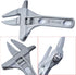 findmall Adjustable Wrench 6-68mm, 8-Inch Short Shank Lightweight Aluminum Alloy Repair Tool for Bathroom Washbasin
