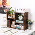 PAG Desktop Shelf Freestanding Wooden Small Bookshelf Desk Supplies Organizers and Accessories Storage Display Rack